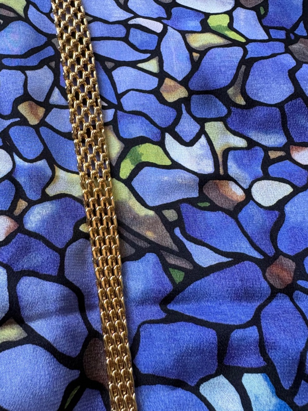 Vintage Signed Monet Goldtone Woven Choker Necklace - Picture 7 of 7